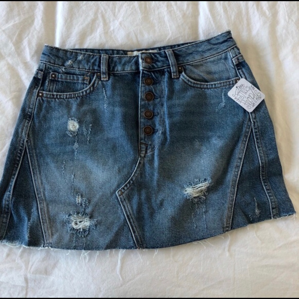 Free People Denim Skirt